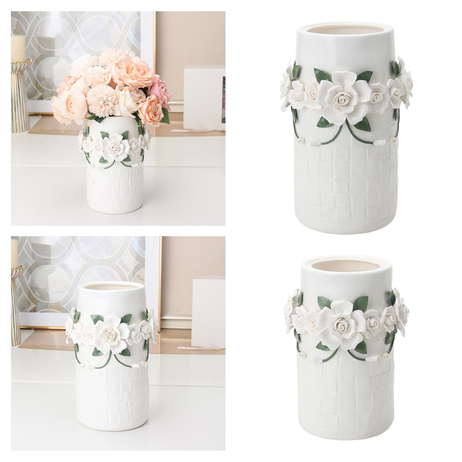 Ceramic Flower Vase Art Holder Ceramic Desktop Vase for Table Interior Party L