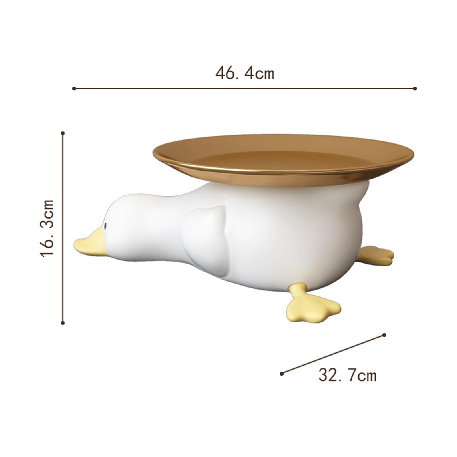 Duck Statue Modern Multifunction Candy Bowl for Entrance Bedroom Living Room Style A