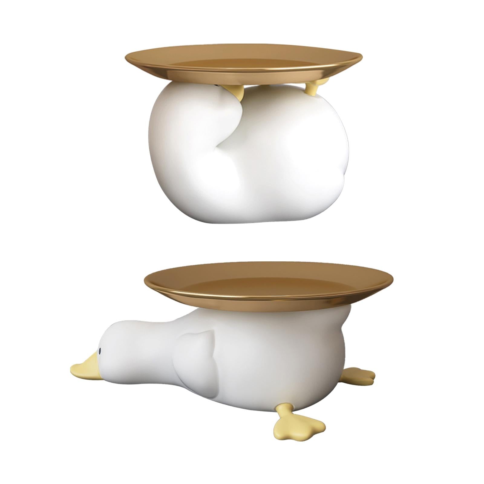 Duck Statue Modern Multifunction Candy Bowl for Entrance Bedroom Living Room Style A