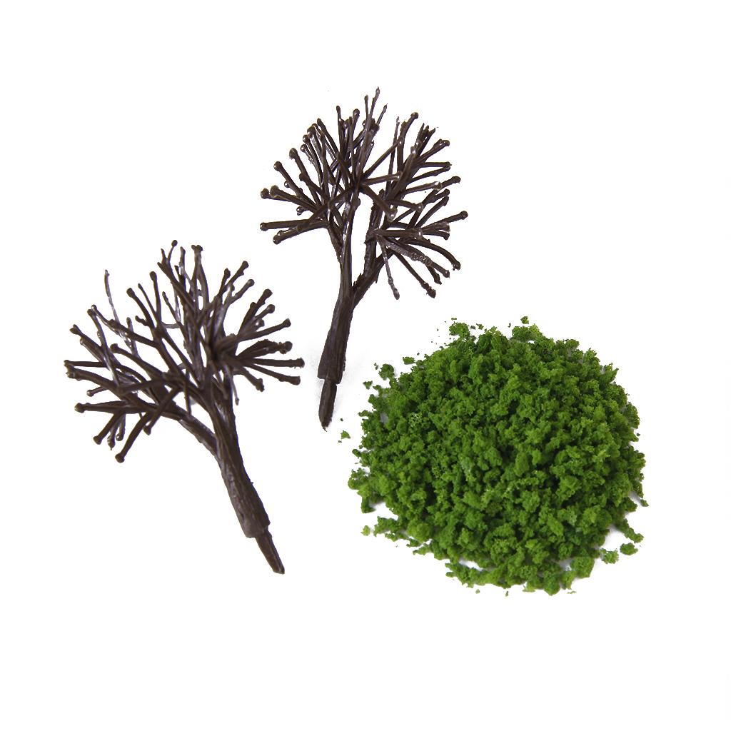 Yellow Fruit Green Foliage Model Scenic Material for Mini Tree DIY