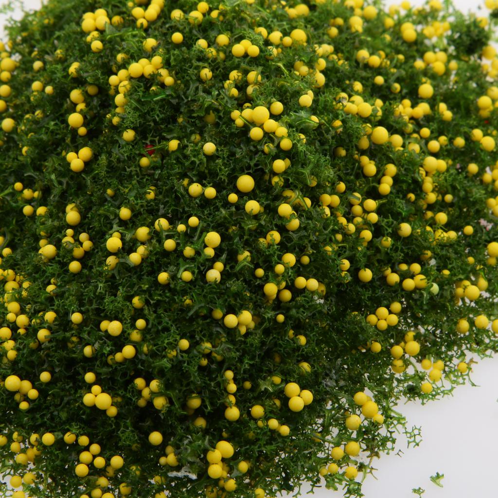 Yellow Fruit Green Foliage Model Scenic Material for Mini Tree DIY