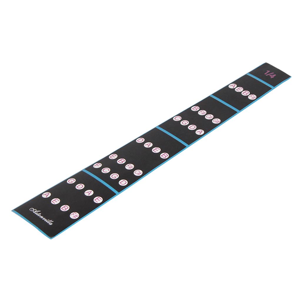 1 Violin Fiddle Fingerboard Intonation Chart Stickers Fingering Labels 1/4