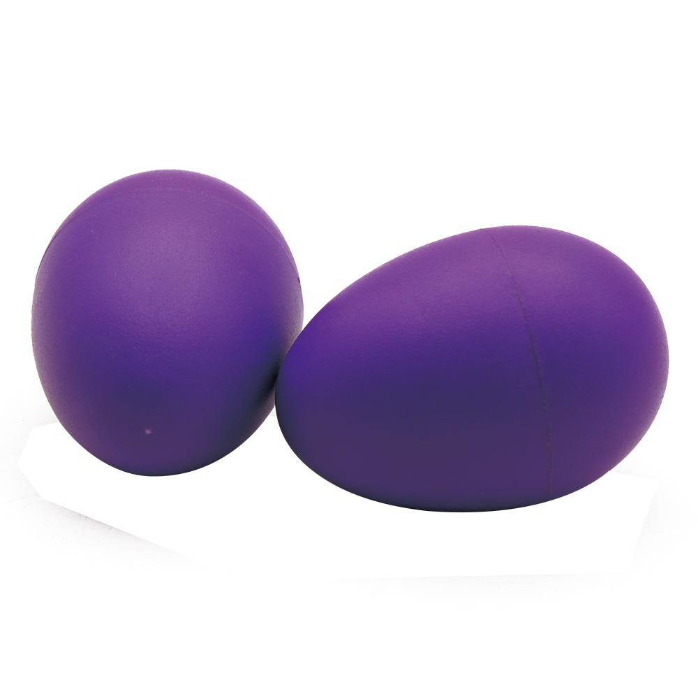 1 Pair of Purple Plastic Shaker Eggs Percussion Rhythm Musical Instruments