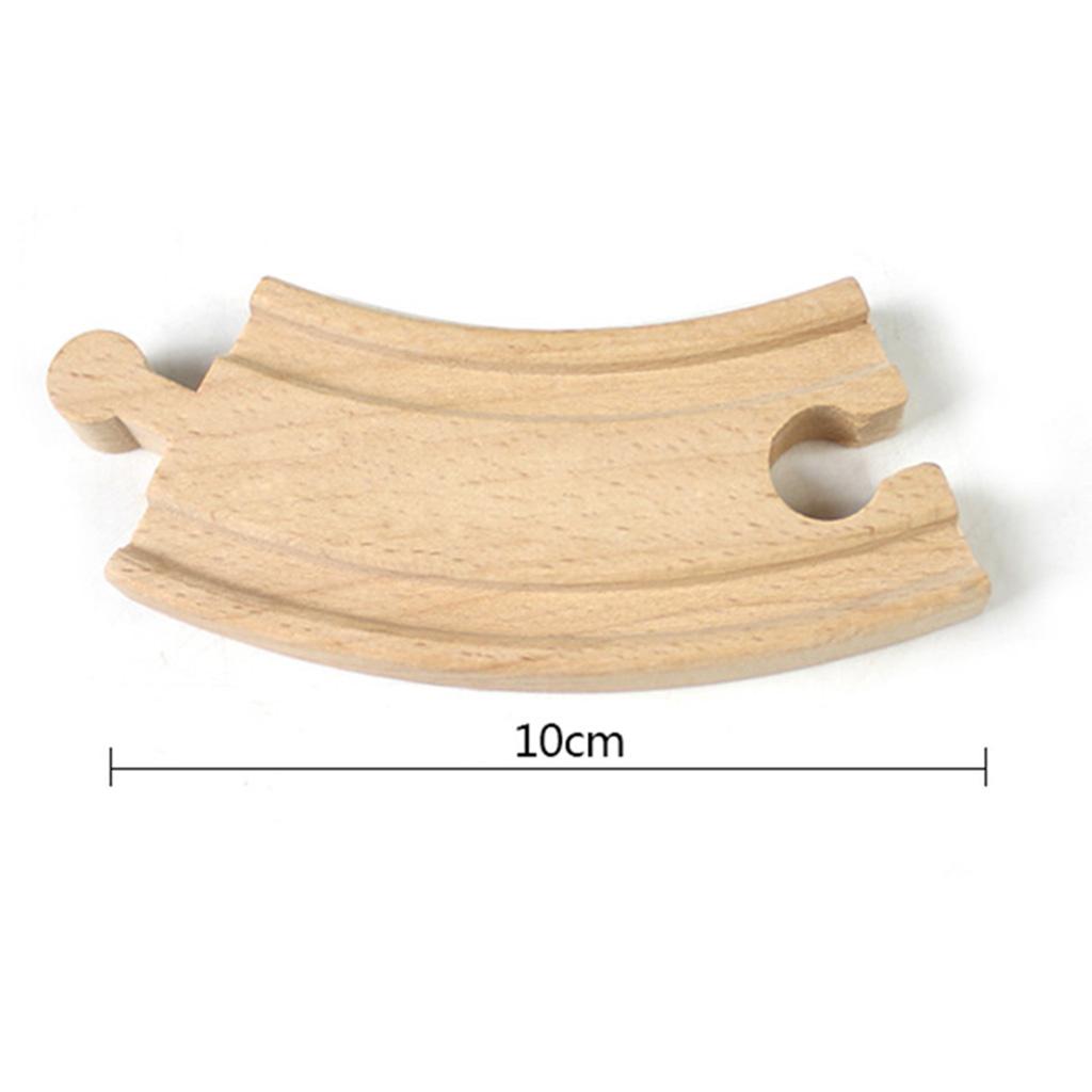 Wooden Trains Railway Set Compatible Accessories - Small Curved Rail