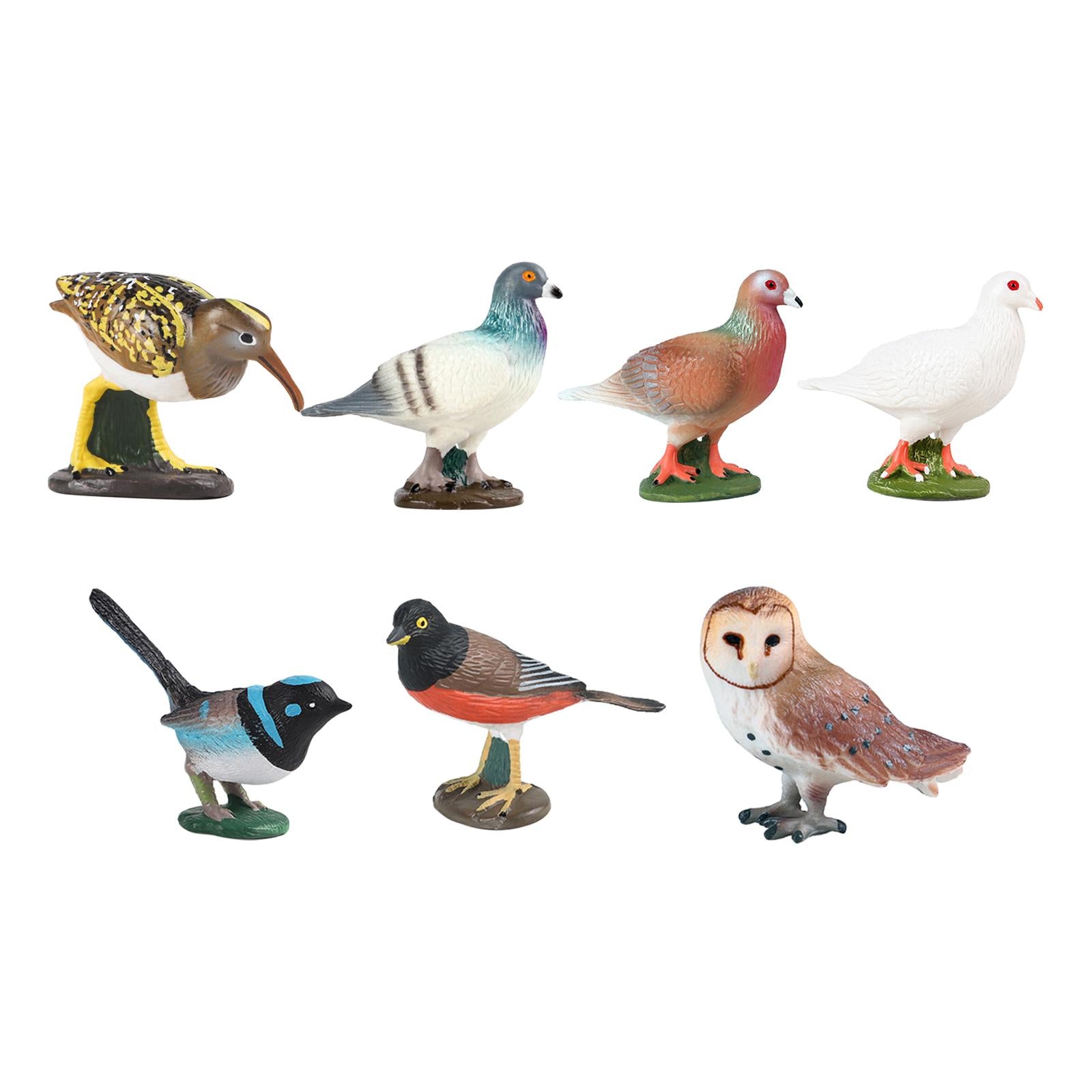 Durable Bird Figurine Sculpture Cute Simulation for Lawn Yard Bookshelf Style A