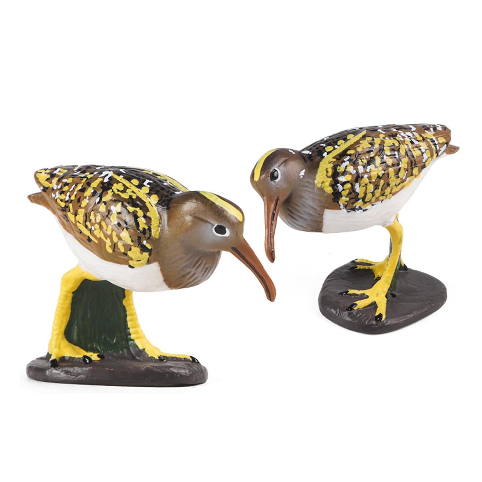 Durable Bird Figurine Sculpture Cute Simulation for Lawn Yard Bookshelf Style A