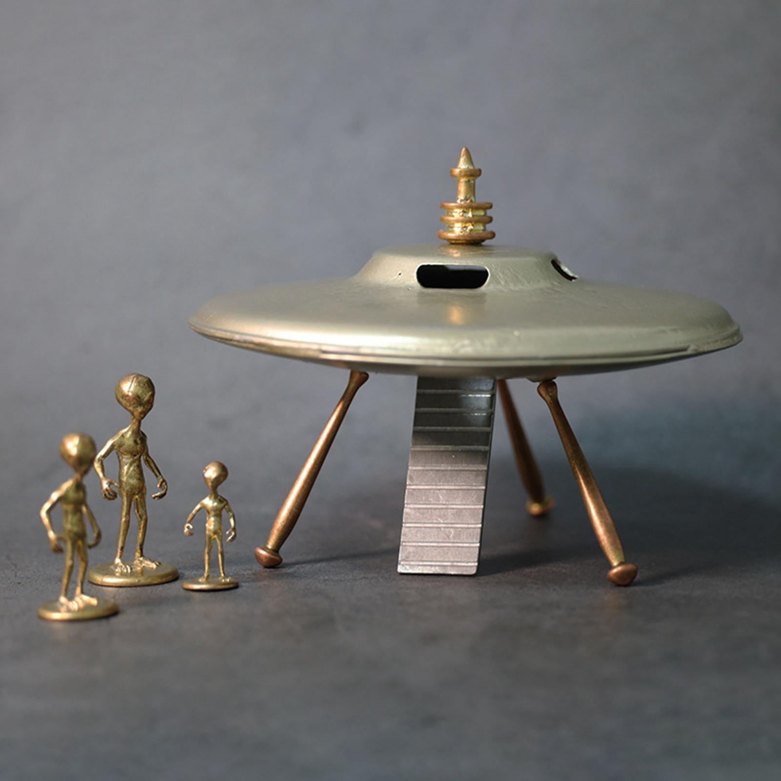 Alien Figurine Nordic Alloy Collection Art Sculpture for Home Entrance Table 3cm