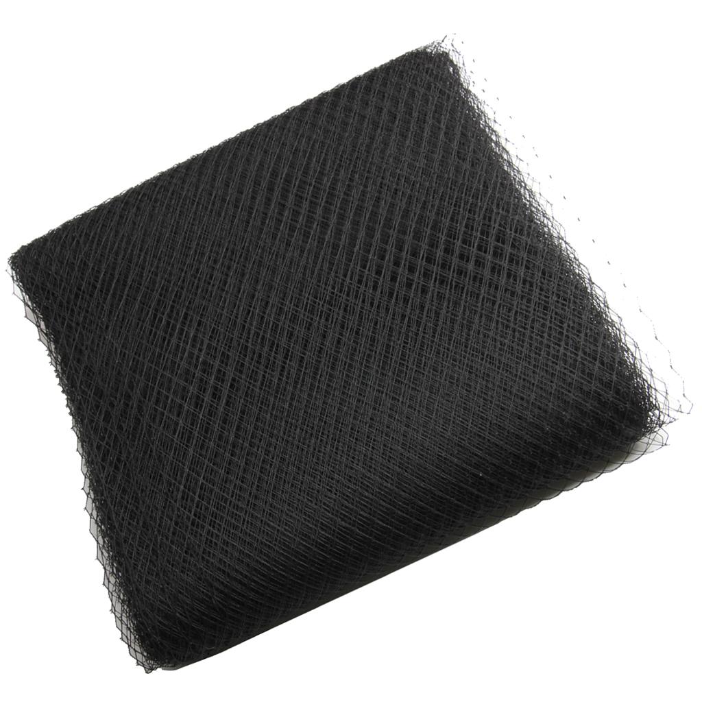 1 Yard 25cm Extra Wide Rhombus Mesh Ribbon Net Sewing Wedding Crafts Black