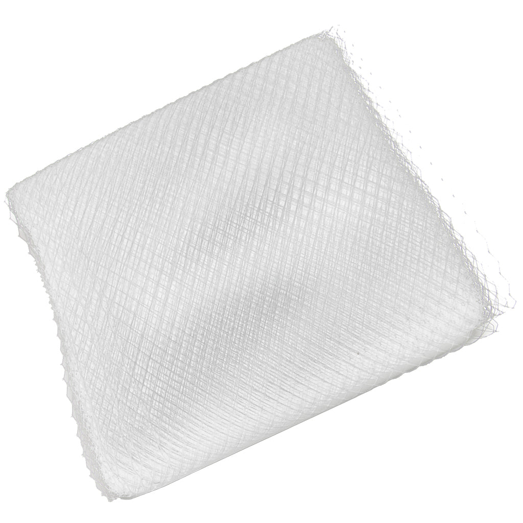 1 Yard 25cm Extra Wide Rhombus Mesh Ribbon Net Sewing Wedding Crafts White