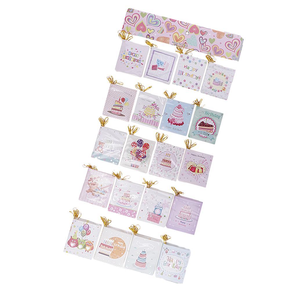 (160pcs) Birthday Themed Message Greeting Cards Gift Cards Kids Birthday Party Supplies