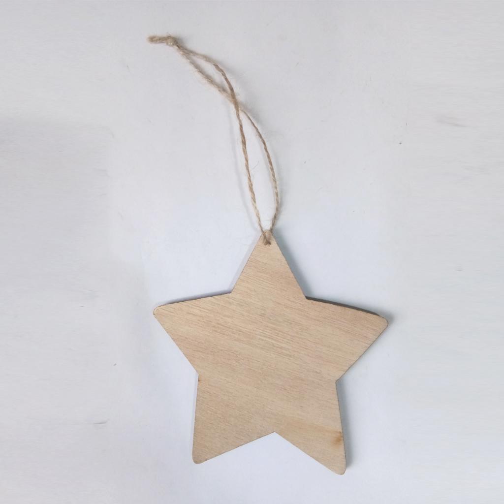 Wooden Wall Home Eid Mubarak Decorative Plaque for Muslim Islam Star Style 5