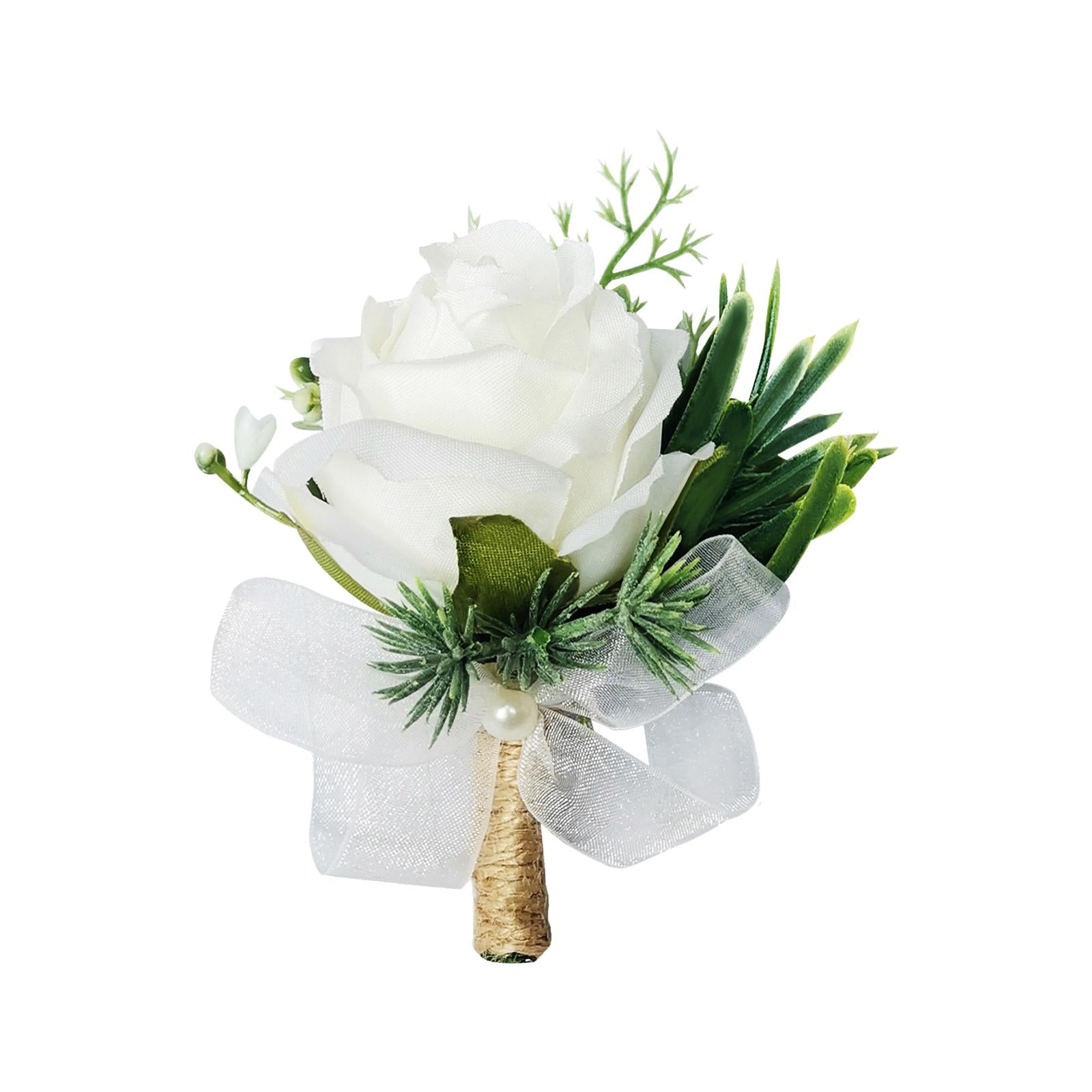 Wrist Corsage and Clips Hand Flowers for Bridesmaid Wedding Accessories