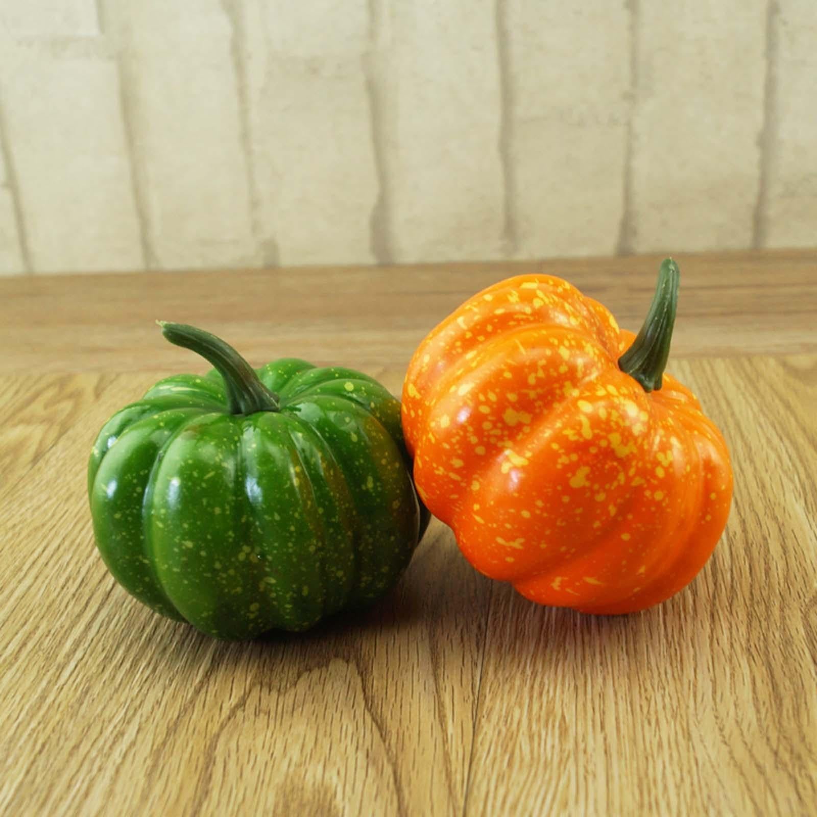 3Pcs Artificial Pumpkin Decoration Simulation for Farmhouse Mantel Shelf