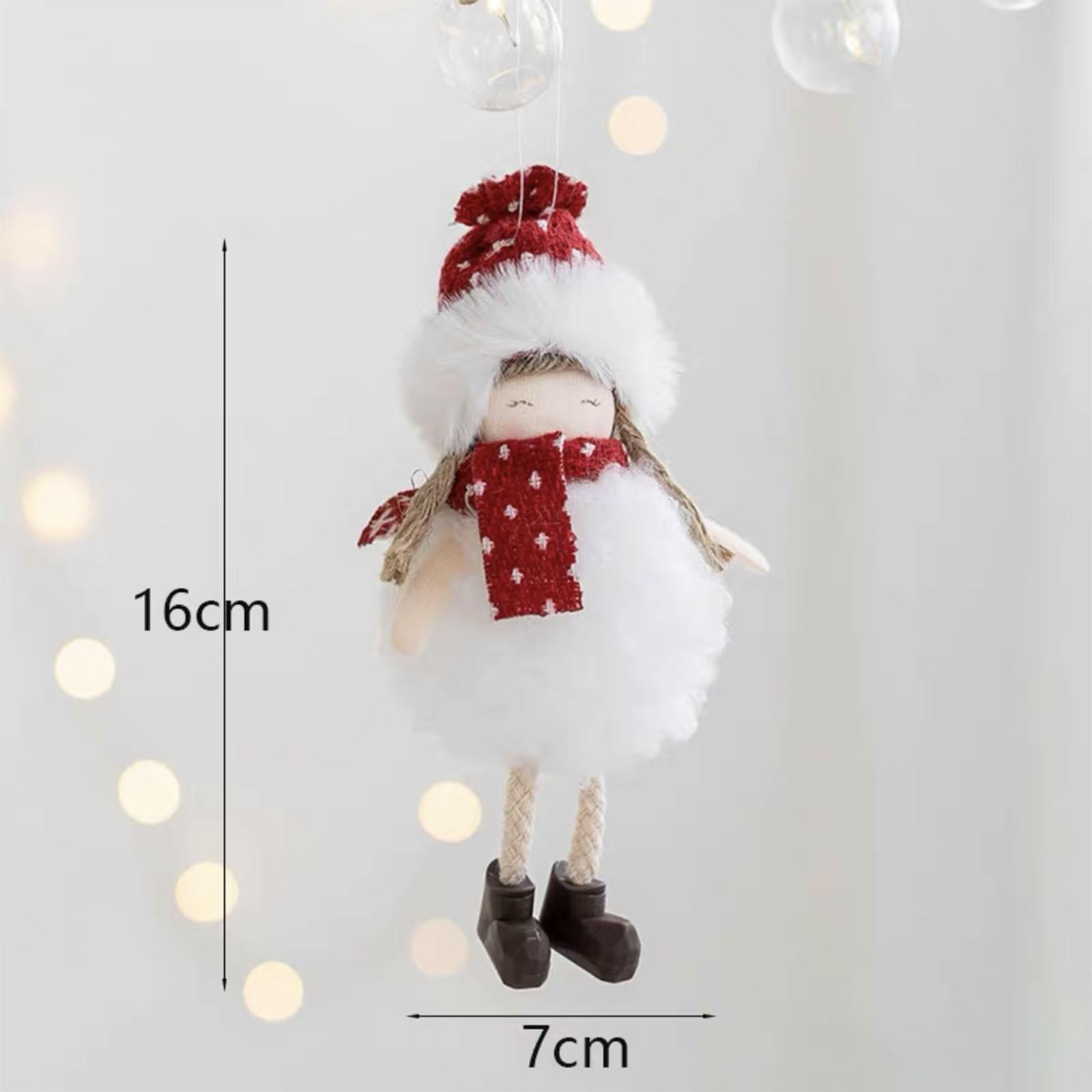 Xmas Tree Hanging Pendant Tiny Home Decor for Holiday Outdoor Indoor Door Little Girl