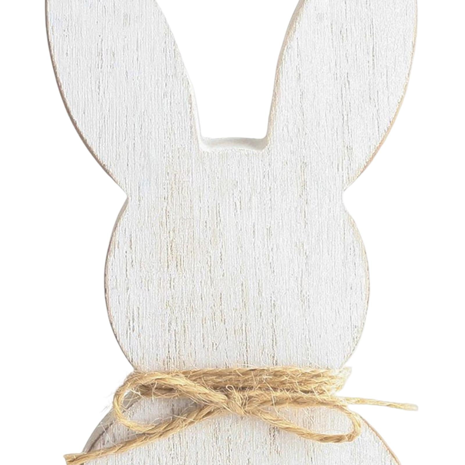 Wooden Crafts Bunny DIY Density Board Gifts Crafts for Party Decor Style B