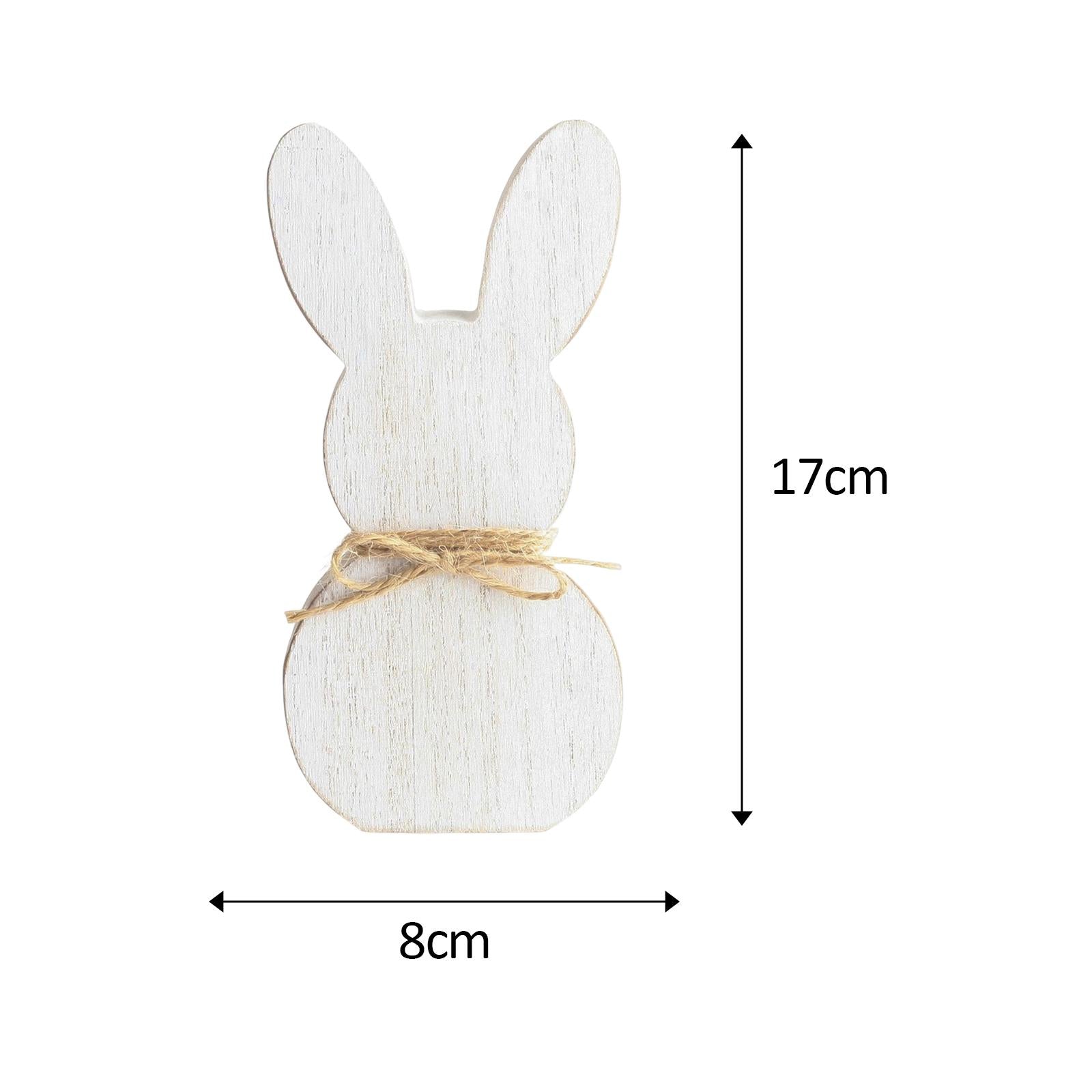 Wooden Crafts Bunny DIY Density Board Gifts Crafts for Party Decor Style B