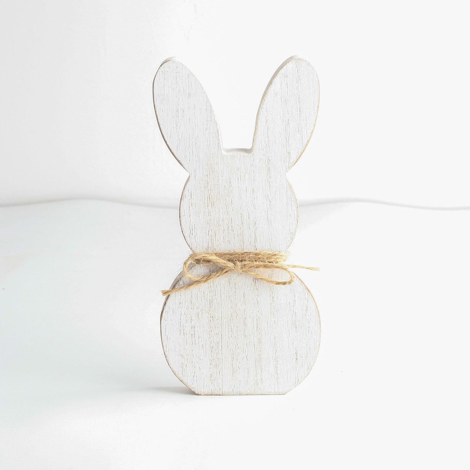 Wooden Crafts Bunny DIY Density Board Gifts Crafts for Party Decor Style B