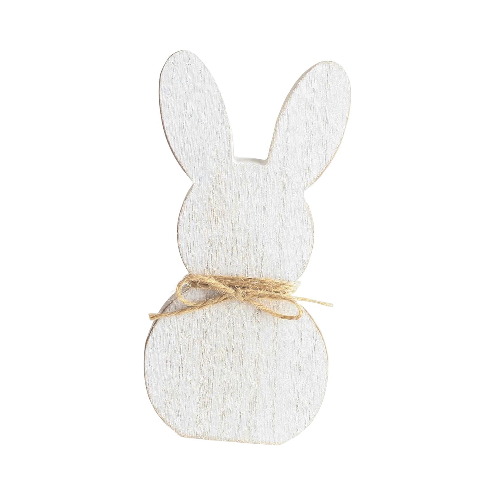 Wooden Crafts Bunny DIY Density Board Gifts Crafts for Party Decor Style B