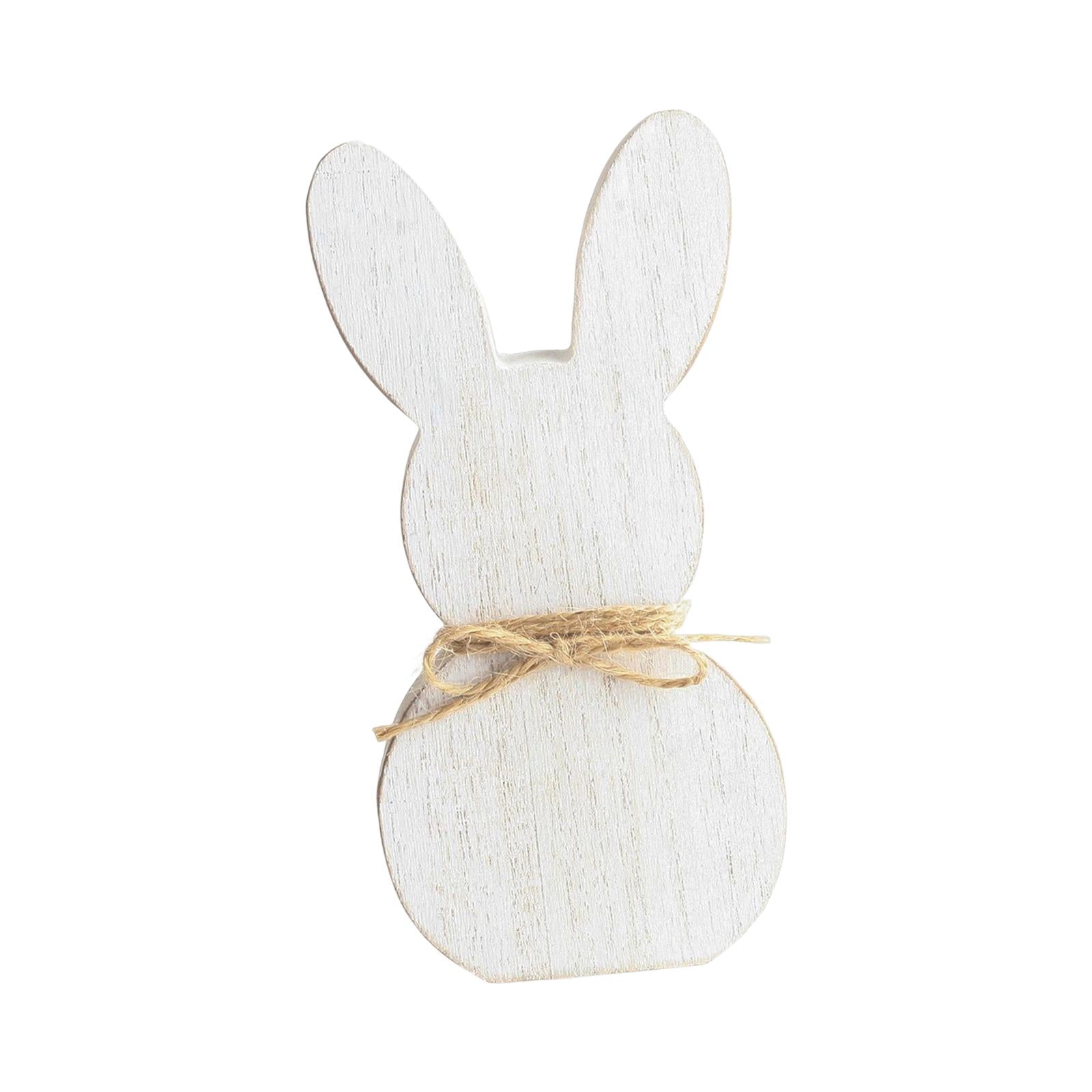 Wooden Crafts Bunny DIY Density Board Gifts Crafts for Party Decor Style B