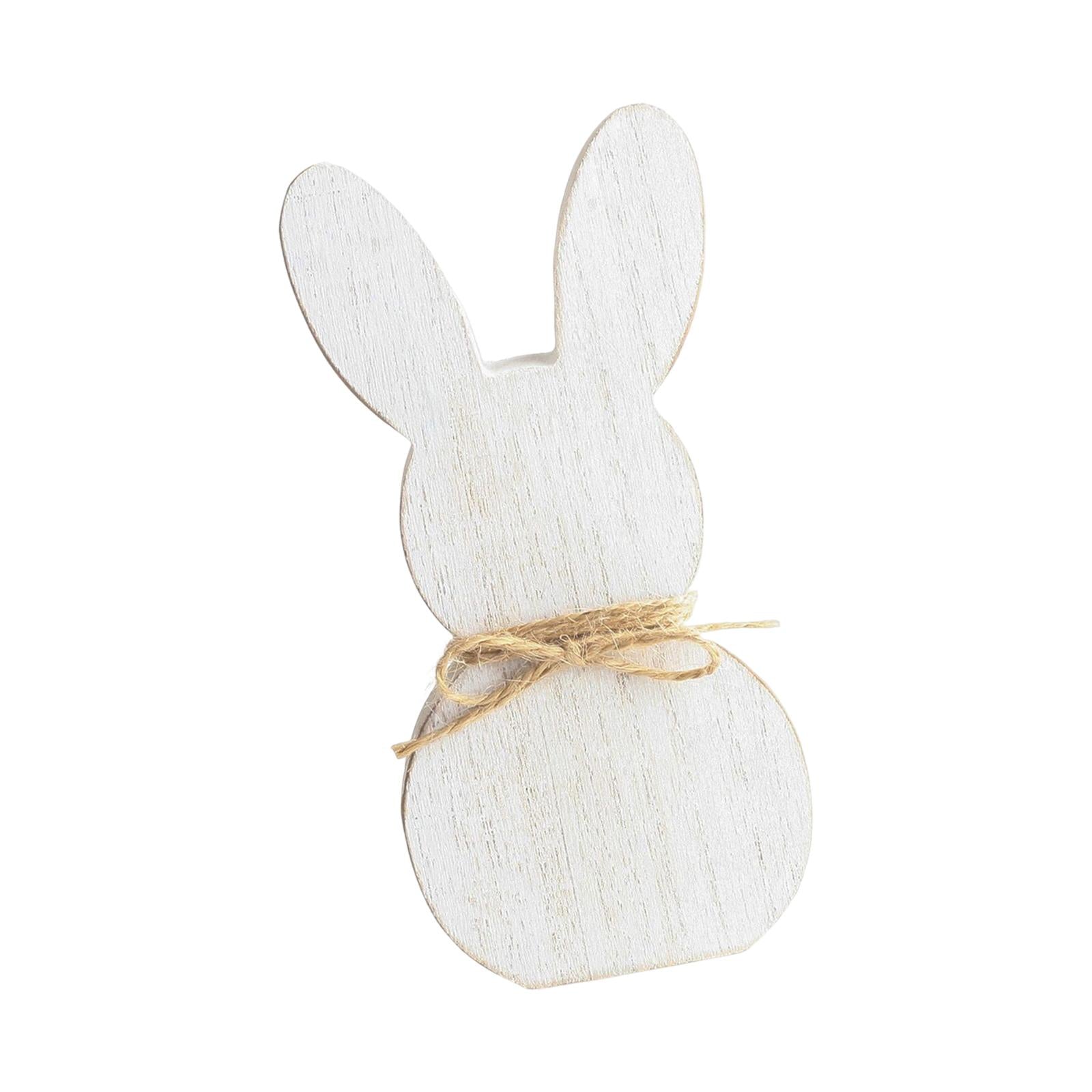 Wooden Crafts Bunny DIY Density Board Gifts Crafts for Party Decor Style B