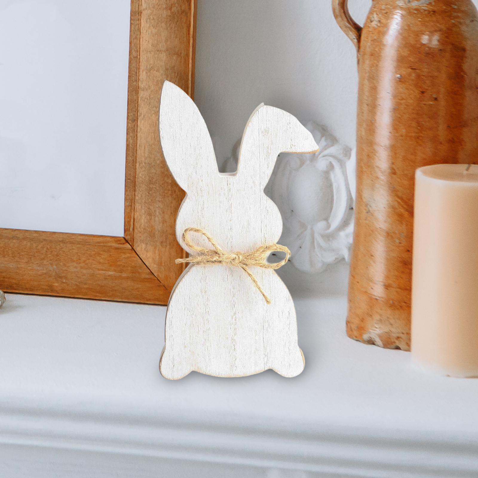 Wooden Crafts Bunny DIY Density Board Gifts Crafts for Party Decor Style C