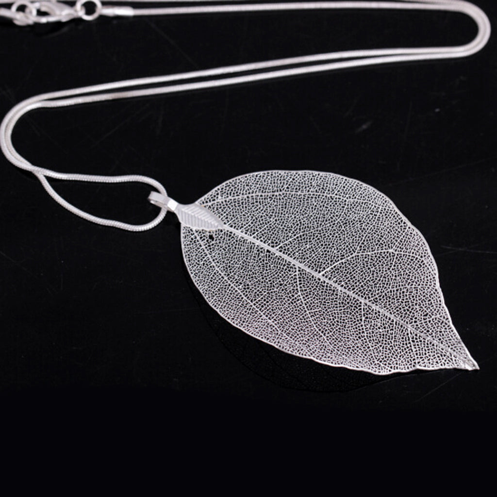 1 Piece Leaf Charms Pendant Findings for Jewelry Making Craft Silver 3X5cm