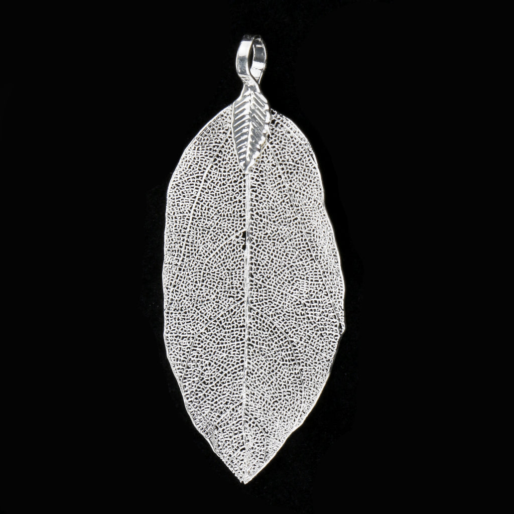 1 Piece Leaf Charms Pendant Findings for Jewelry Making Craft Silver 3X5cm