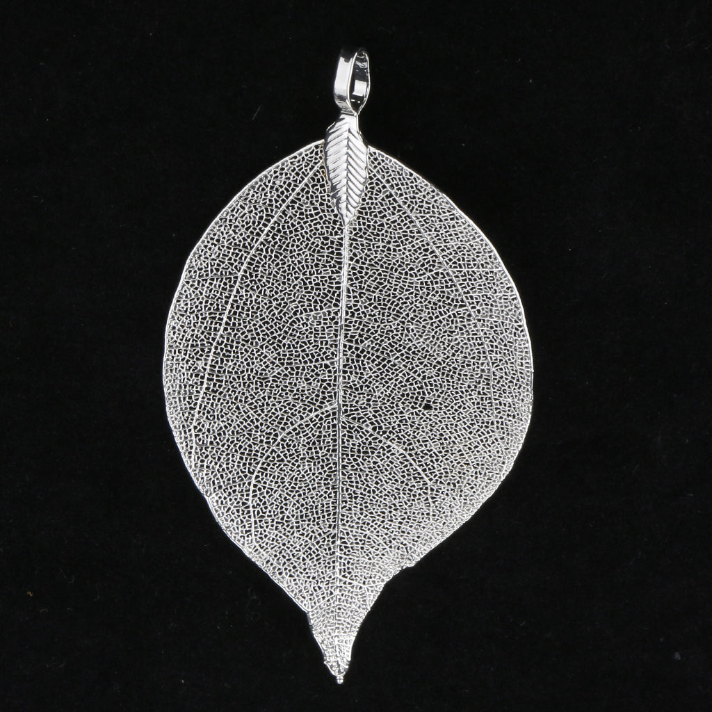 1 Piece Leaf Charms Pendant Findings for Jewelry Making Craft Silver 4X6cm