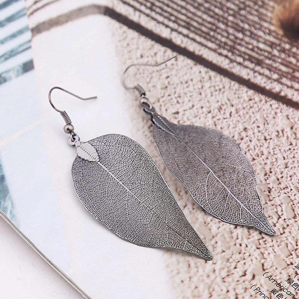 1 Piece Leaf Charms Pendant Findings for Jewelry Making Craft Black 3X5cm