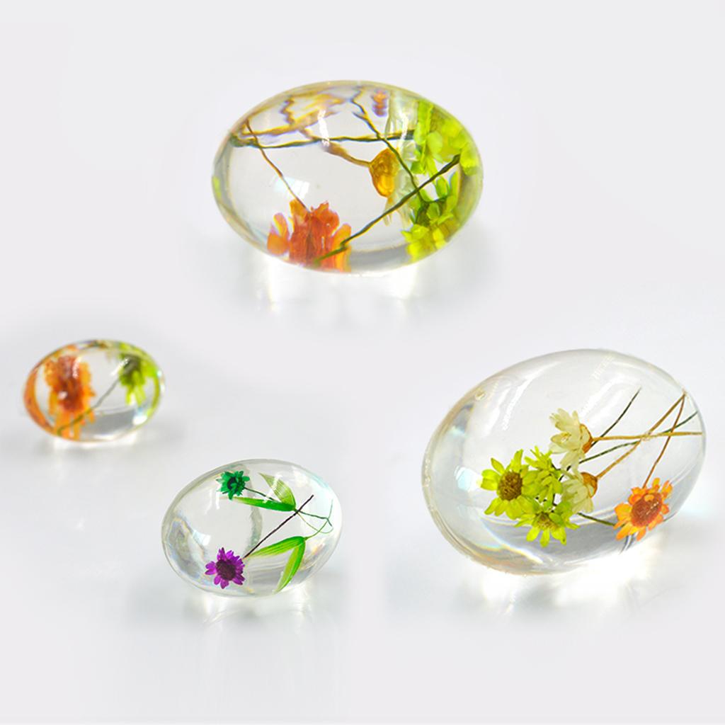  40x55mm Silicone Mold Egg Shaped DIY Dried Flower Mold Resin Jewelry Art Craft Toy Gift Tool