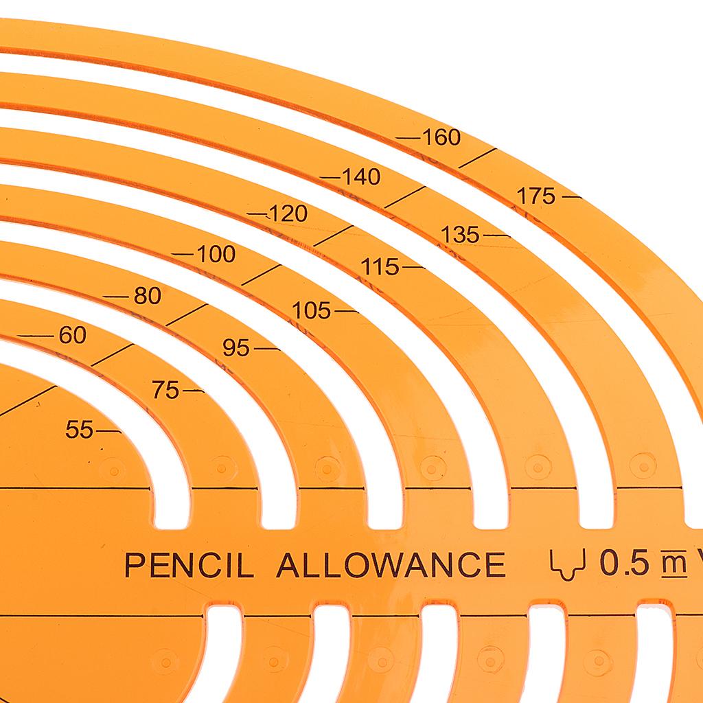  PLASTIC LARGE ISOMETRIC ELLIPSE DRAWING STENCIL STUDENTS MATH RULER CRAFT