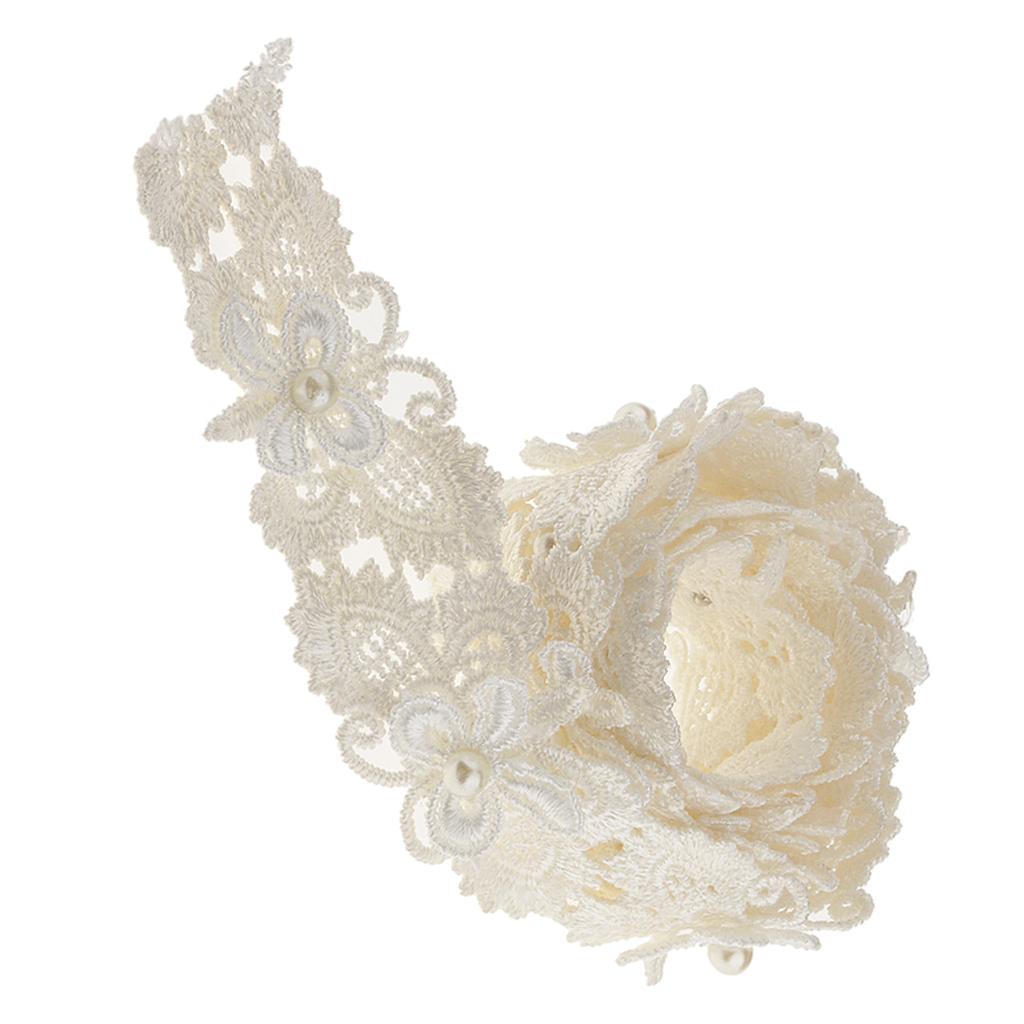 1 Yard Butterfly Pearl Lace Trim Ribbon Applique for Wedding Dress Decoration DIY Crafts