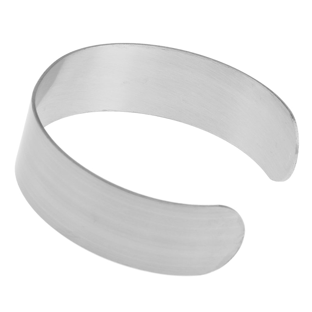 1 Piece Silver Blank Bangle Setting Cuff Bracelet For Jewelry Making DIY 2cm