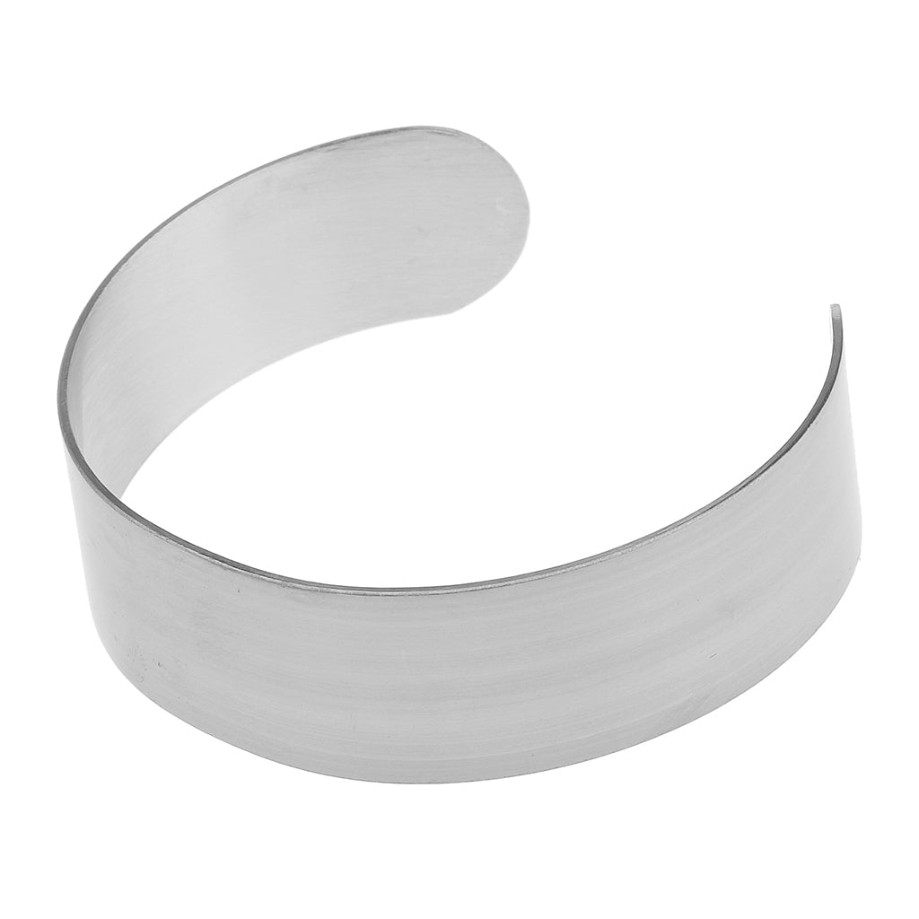 1 Piece Silver Blank Bangle Setting Cuff Bracelet For Jewelry Making DIY 2cm