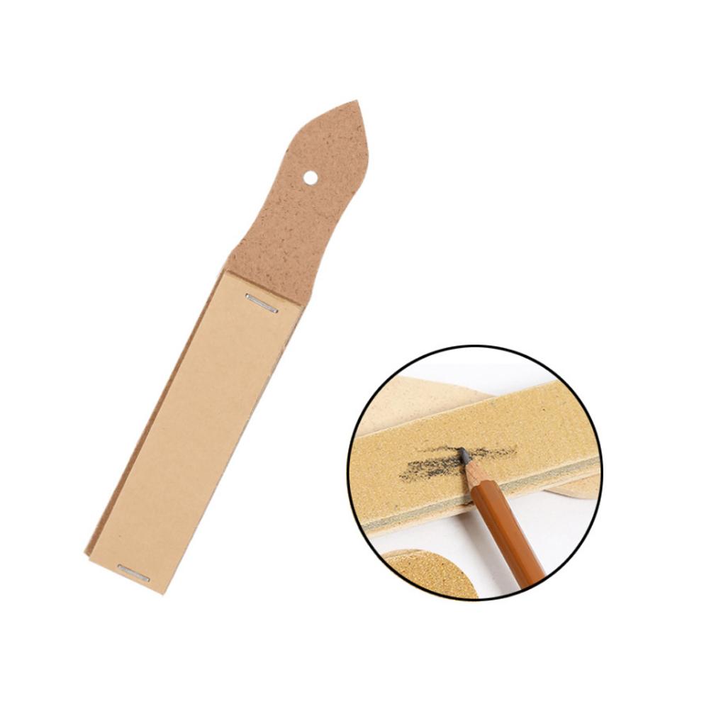 1 Piece Sandpaper Pencil Pointer Sand Pencil Sharpener for Sketch Drawing 12 Sheet