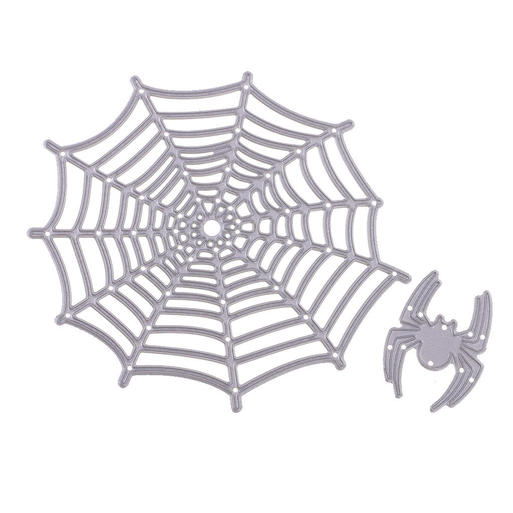 1 Set New Spider&Web Metal Cutting Dies Stencil Scrapbook Paper Card Craft Embossing DIY Decorations