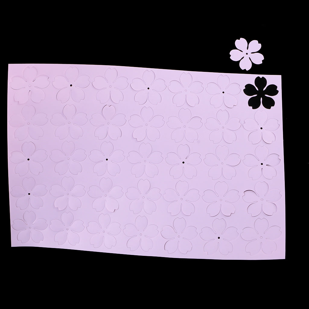 1 Sheet Precut Flower Shape Heat Shrink Film Shrinkable Paper DIY 4cm Pink