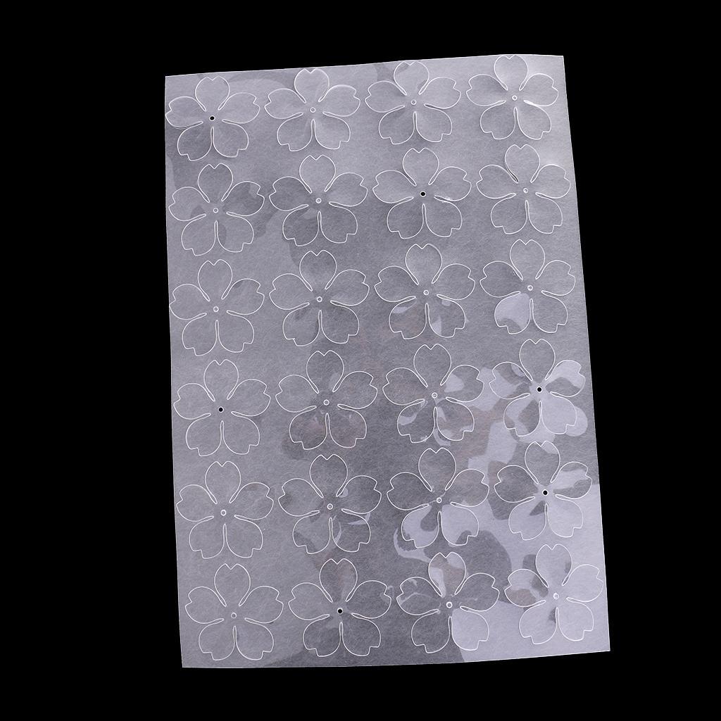 1 Sheet Precut Flower Shape Heat Shrink Film Shrinkable Paper DIY 5cm Clear