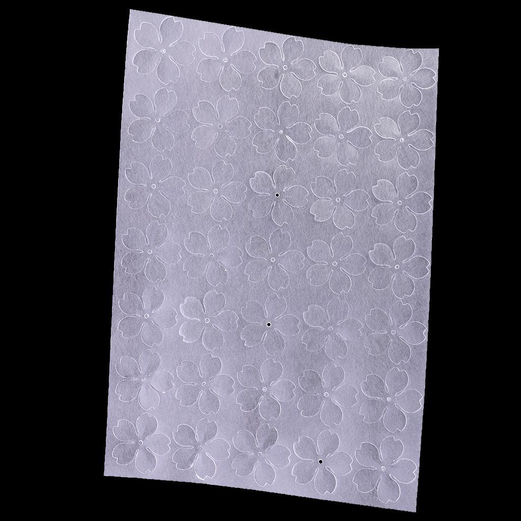 1 Sheet Precut Flower Shape Heat Shrink Film Shrinkable Paper DIY 4cm Clear