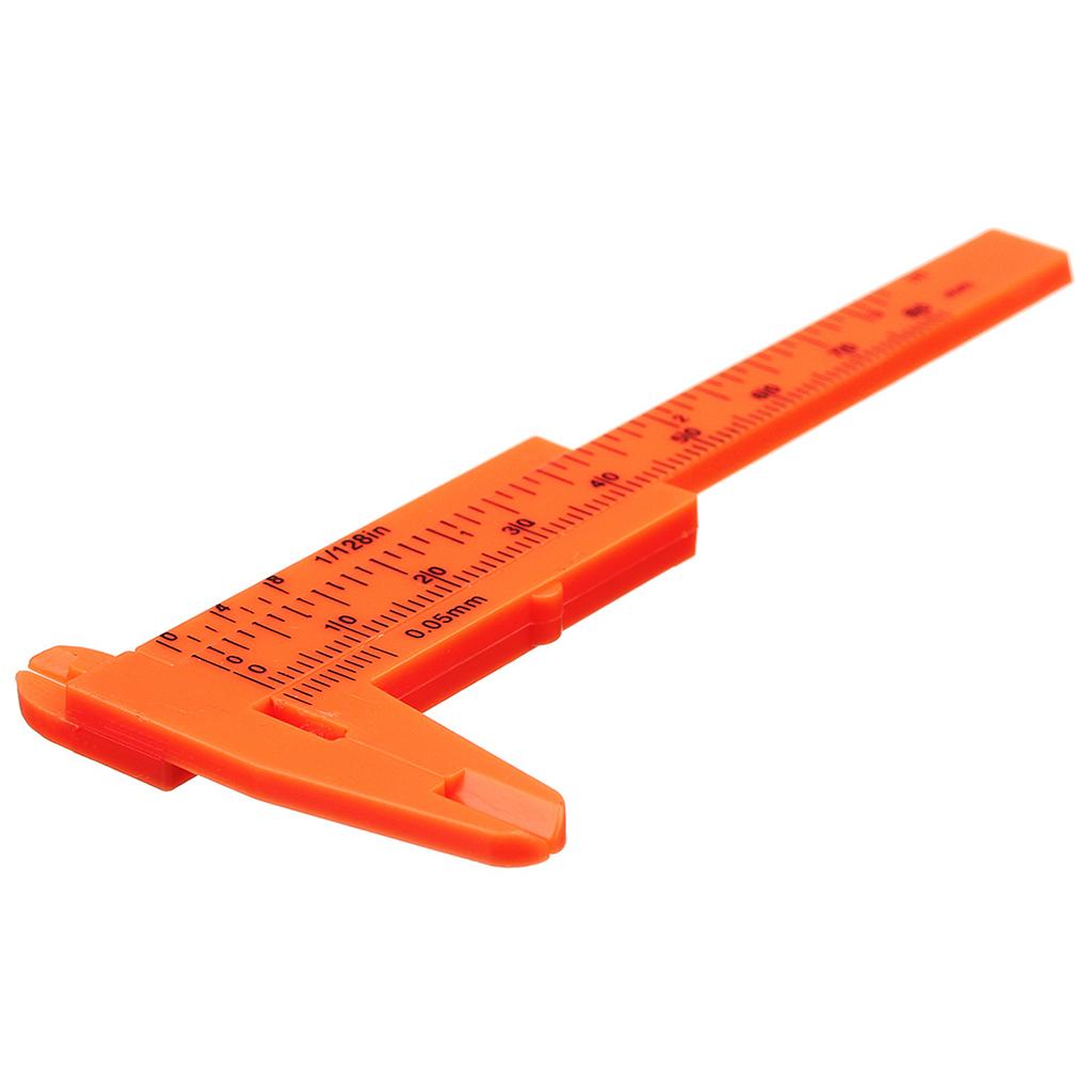 5 Pieces Mini Plastic Ruler Sliding 80mm Vernier Caliper Gauge Measure Tools