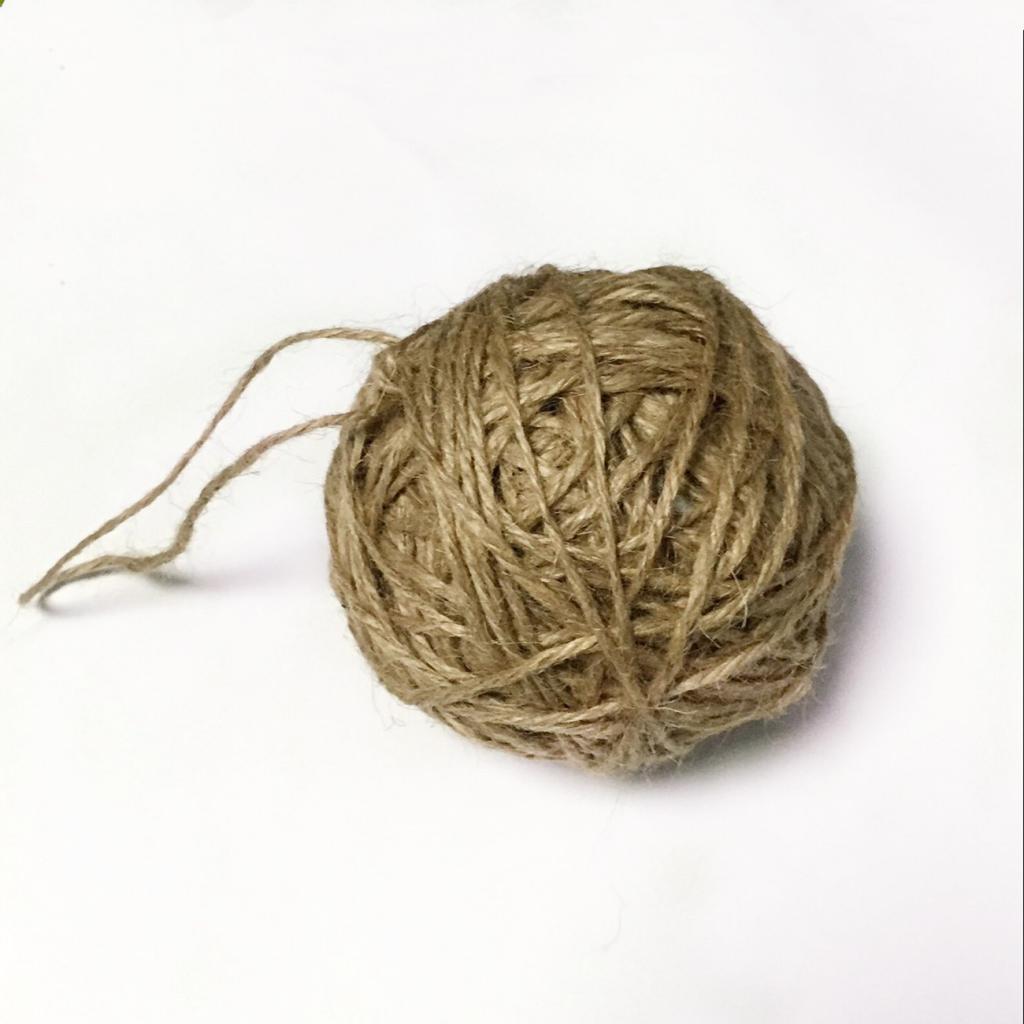 1 Piece Handmade Natural Hemp Rope Decorating Ball Hanging Decoration 8cm