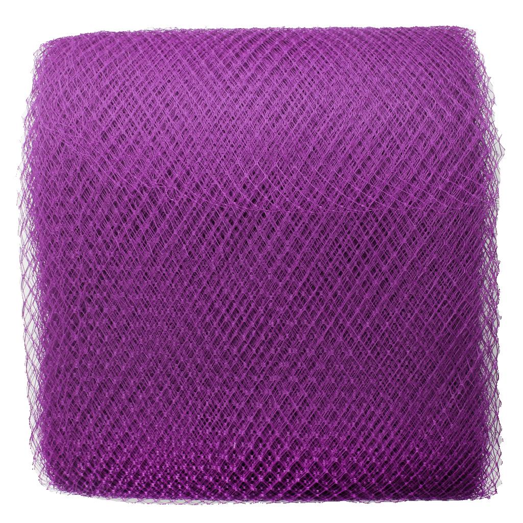 1 Yard 25cm Metallic Mesh Ribbon Webbing Christmas Wedding Crafts Fuchsia 