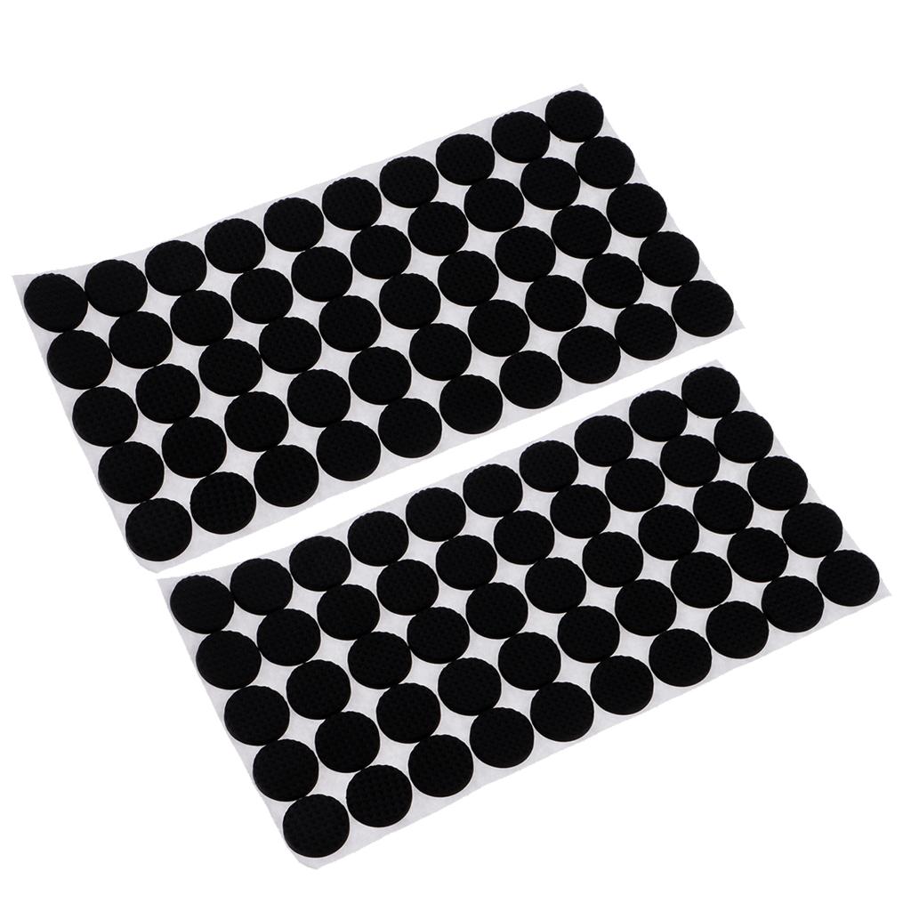 100 Pieces Self Adhesive Square Rubber Furniture Feet Floor Protector Pads Anti Skid Scratch DIY Resistant Mats Table Legs Stools Chairs Protection