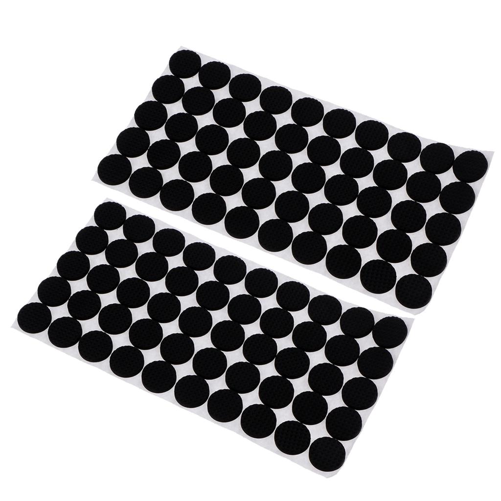 100 Pieces Self Adhesive Square Rubber Furniture Feet Floor Protector Pads Anti Skid Scratch DIY Resistant Mats Table Legs Stools Chairs Protection