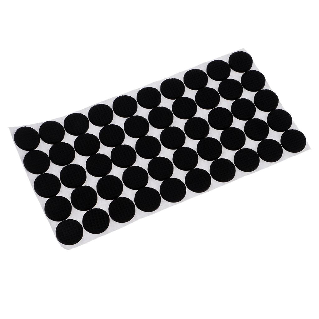 100 Pieces Self Adhesive Square Rubber Furniture Feet Floor Protector Pads Anti Skid Scratch DIY Resistant Mats Table Legs Stools Chairs Protection