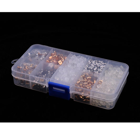 1 Box Butterfly Clutch Clear Earring Backs Earring Safety Backs Ear Nut Hypoallergenic Earring Backs DIY Jewelry Findings