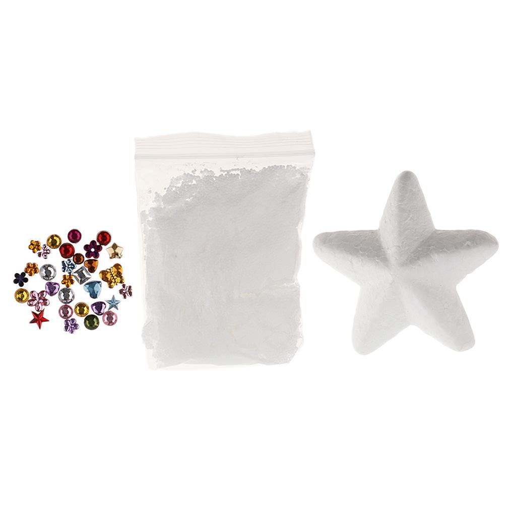 1 Set Mud Fluffy Floam Slime Putty and Foam Star DIY Sludge Clay Toys White