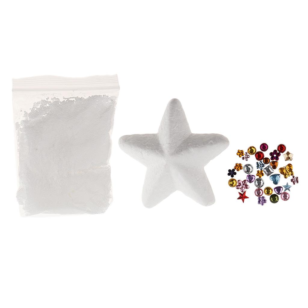 1 Set Mud Fluffy Floam Slime Putty and Foam Star DIY Sludge Clay Toys White