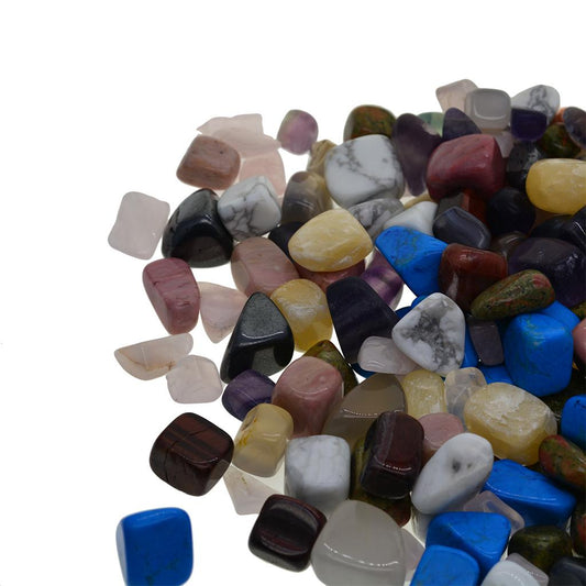 1 Lb Assorted Tumbled Chips Crushed Gemstones For Necklaces Jewelry Making