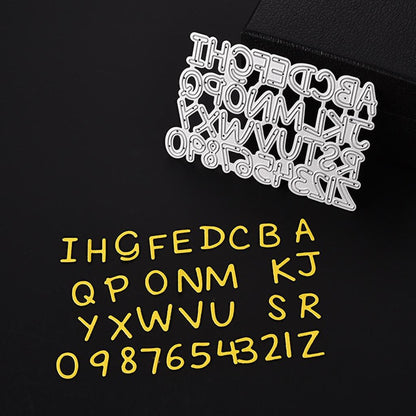 0 9 Numbers A Z Letters Metal Cutting Dies Stencils Template Tool for Scrapbooking Photo Album Embossing Paper Crafts DIY Christmas Wedding Invitation Card Making